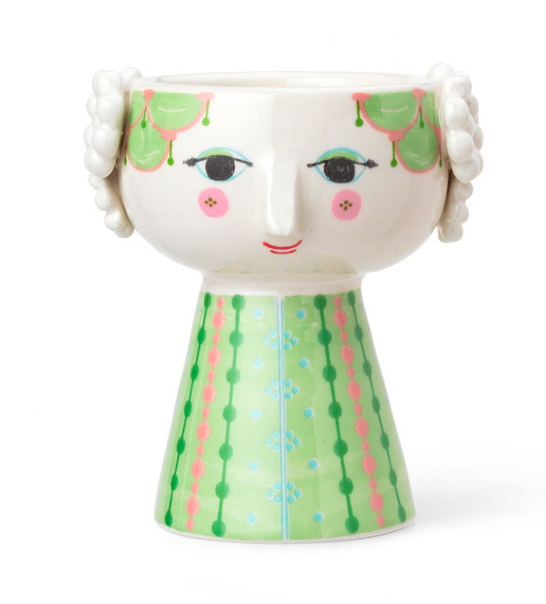 Eva Candle Holder Light green H 9,5 cm Bjorn Wiinblad | BJORN